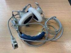 New and Unused Aviation Headset Clement Clarke Airlite 62, Airmed Type 5385/5. c/w Performance Paper
