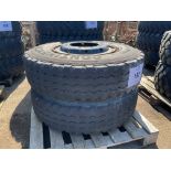 2x Continental HSC Construction12.00 R20 Tyres on 10 Stud Rims