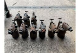 9x Brass Blow Lamps, from MOD