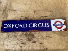 Oxford Circus Underground Sign - 78x16cms