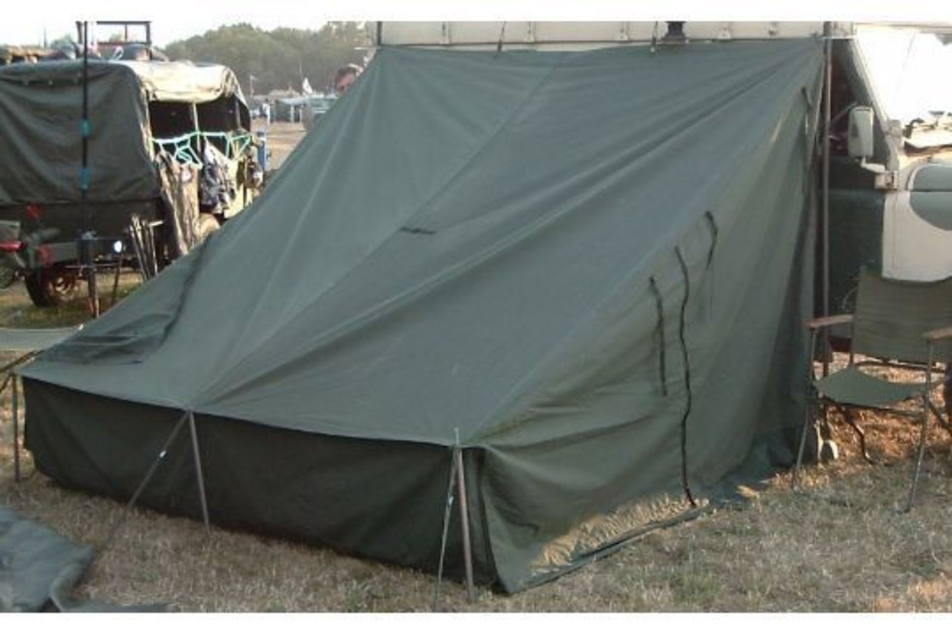 British Army Vehicle Side Tent c/w Poles etc in Bag - Image 2 of 2