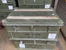 Aluminium Zarges Type Stacking Waterproof Transit Case lockable with handles, MoD