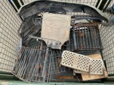 1x Stillage of Land Rover Spares, 30 Light Covers, Wing Cover, Mud Flap etc