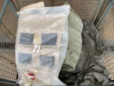 1x Stillage of Canvas Tarpaulins, Covers etc