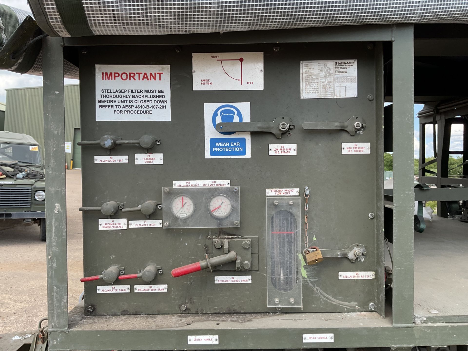 British Army Water Purification Trailer with Hatz 6KVA Generator Pump, Filters etc - Image 13 of 20