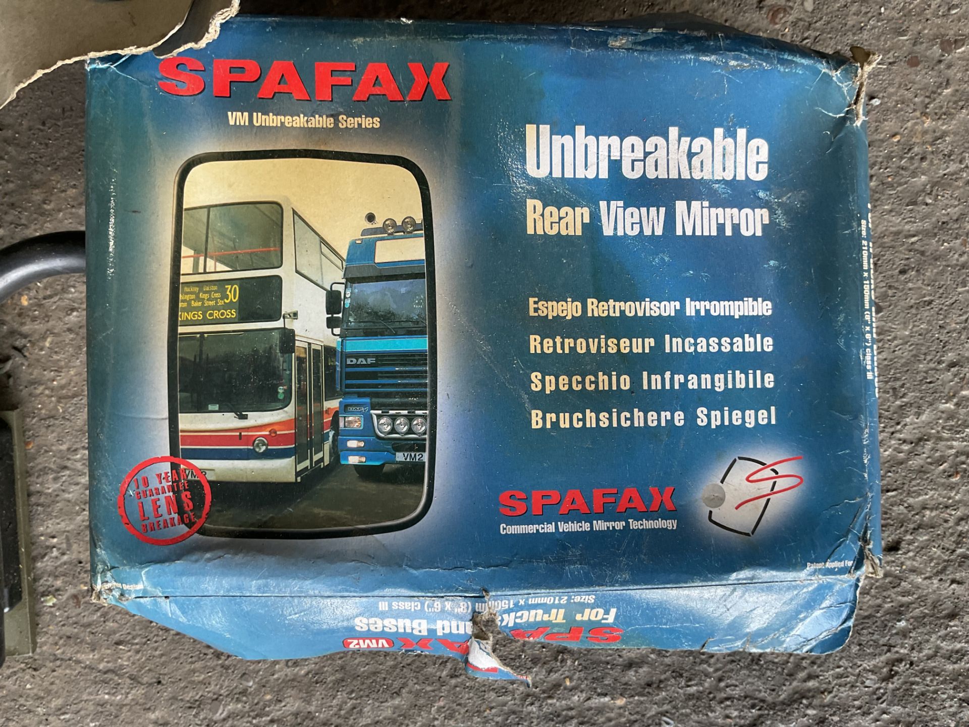 2x New Unissued Unbreakable Rear View Mirrors, for Trucks etc - Image 5 of 5
