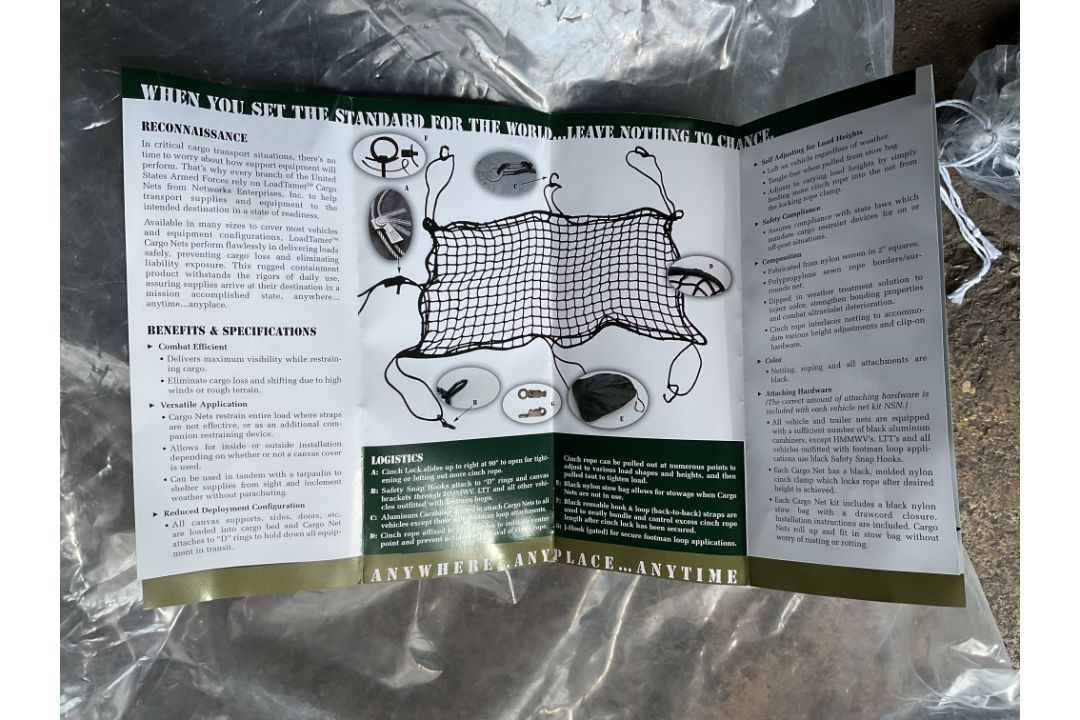 2x Land Rover etc Cargo Cover Nets for Vehicles, 4x4's, Trailers etc, from MOD - Image 4 of 6