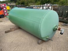 Free Standing Commercial Compressed Air Receiver 10ft x 4ft, from MOD ideal for shot blasting Etc.