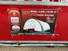 New Unissued Heavy Duty Storage Building W30ft x L40ft x H15ft - R