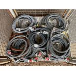 12x Unissued British Army Trailer / Truck Airline/Brake Lines with Palm Couplings