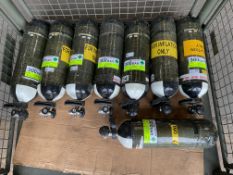 8x 300 Bar Air Inflation Cylinders, Direct from U.K. Fire & Rescue Service