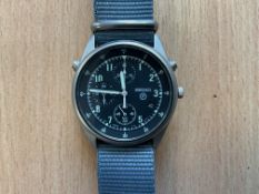 Seiko Gen 2 Pilots Chrono (Date Adjust) RAF Issue, Nato Marks, Date 1995, New Battery/Strap