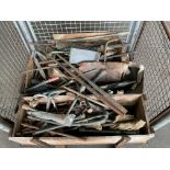 1x Stillage of Tools, Spanners, Wheel Chocks, Crow Bars etc
