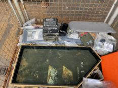 1x Stillage of Unissued Armoured Glass Window (Clear and Unbroken) + AFV Vehicle Spares Etc