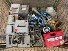 1x Stillage of Ratchet Straps, Cookers, Lifting Straps, Kits etc