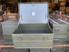 Aluminium Zarges Type Stacking Waterproof Transit Case lockable with handles, MoD
