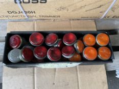 40x Nato Screw on Light Lens, Land Rover etc (White, Red, Orange)