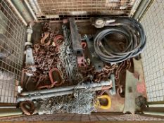1x Stillage of Lifting Chains, Recovery Equipment, Ground Spikes etc
