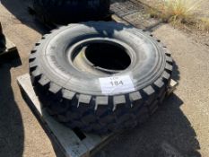 1x Unused Michelin 395/85 R20 XZL Tyre with Insert (Date 2016)