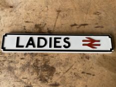 British Rail Ladies Toilet Sign - 58x10cms