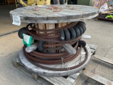 1x Large Wood Drum of HD Steel Hawser Winch Cable