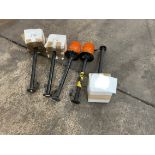 5x New Unissued Wmik Flashing Beacons c/w Mounting Brackets