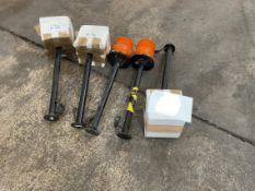 5x New Unissued Wmik Flashing Beacons c/w Mounting Brackets