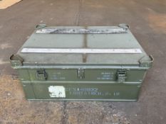 Aluminium Zarges Type Stacking Waterproof Transit Case Lockable with Handles, MOD