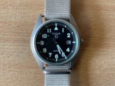 Unissued Pulsar British Army Service Watch, Nato Marks, Date 2001