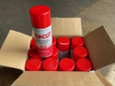 12x Unissued Spray Cans of Tap Cut Multi Purpose Extreme Pressure Lubricant, from MOD Reserve Stock
