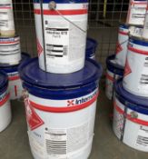 4x Unissued Tins of International Interfine 878 A+B Grey Tough Hardwearing Finish Coat, from MOD