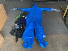 1x Chemical Hazard Suit, Gloves, Socks etc