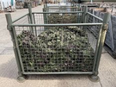1x Stillage of British Army Woodland Camo Nets, from MOD