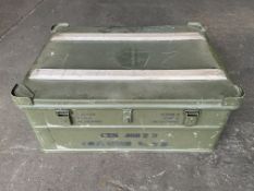 Aluminium Zarges Type Stacking Waterproof Transit Case Lockable with Handles, MoD