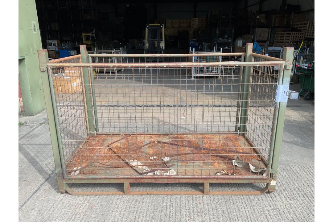 Large Heavy Duty MOD Standard Steel Stillage with Removable Sides - Image 1 of 3