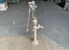 Very Old and Rare Antique Cast Iron Water Pump