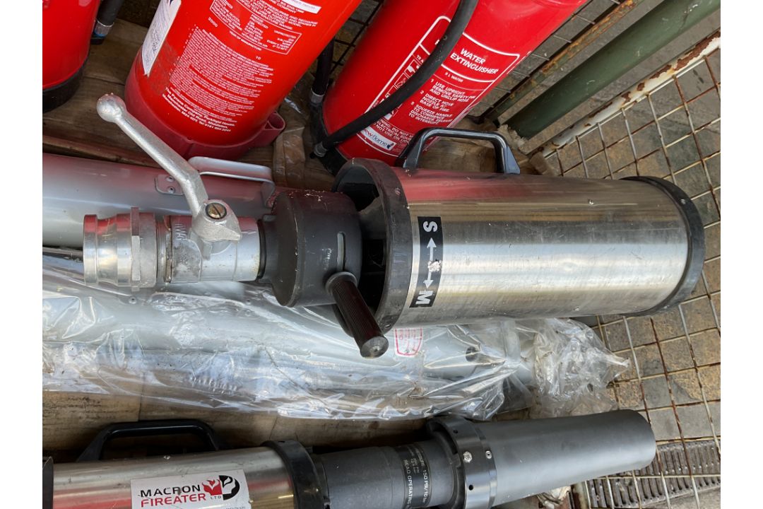 1x Stillage of Unissued MOD Fire Equipment inc Foam Guns, Fireaters etc - Image 4 of 6