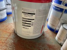2x Tins of 20L International Interline 850 White Paint A+B, from MOD Reserve Stock