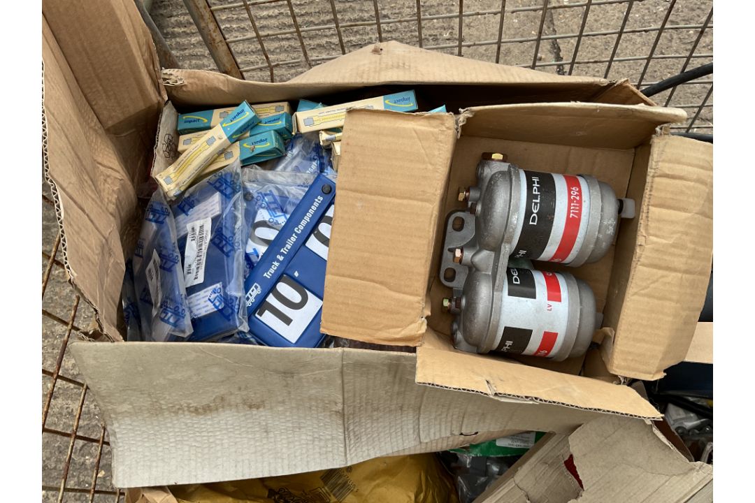 1x Stillage of New Unissued Vehicle Spares inc Brake Callipers, Seat Belts, Filters etc - Image 4 of 5