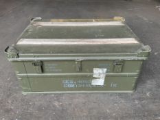 Aluminium Zarges Type Stacking Waterproof Transit Case Lockable with Handles, MoD