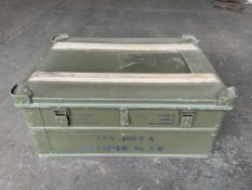 Aluminium Zarges Type Stacking Waterproof Transit Case Lockable with Handles, MoD