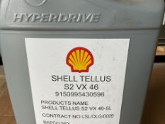 6x 5L Cans of Shell Tellus Hydraulic Oil, from UK MOD