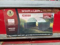 New Unissued Heavy Duty Container Shelter W20ft x L20ft x H6.5ft
