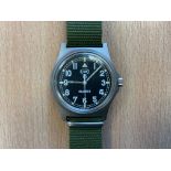 CWC W10 British Army Service Watch, Nato Marks, SNo 538, Date 1998, New Battery / Strap