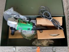 1x New Unissued HITACHI SP18 Angle Grinder c/w Accessories, from UK MOD