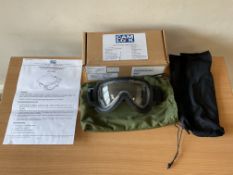 Unissued Cam Lock Anti Mist SAS Issue Halo Parachute Skydiving Goggles, from MOD