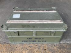 Aluminium Zarges Type Stacking Waterproof Transit Case Lockable with Handles, MoD