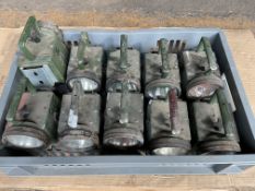 10x British Army Hand Lamps with Red/Green Signal Lens, from MOD