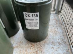 3x Unissued 20L Drums of OX-135 Compressor Lubricating Oil, from MOD Reserve Stock
