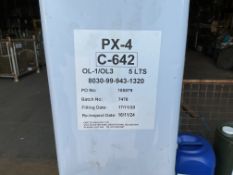 1x Unissued 5L Can PX-4 Corrosion Preventative Lubricant for Weapons, from MOD Reserve Stock
